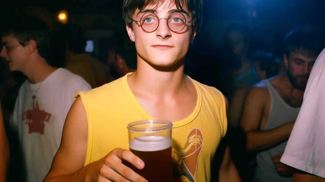 Гарри Поттер и вечеринка в Хогвартсе: нейросеть показала, как могли бы развлекаться волшебники