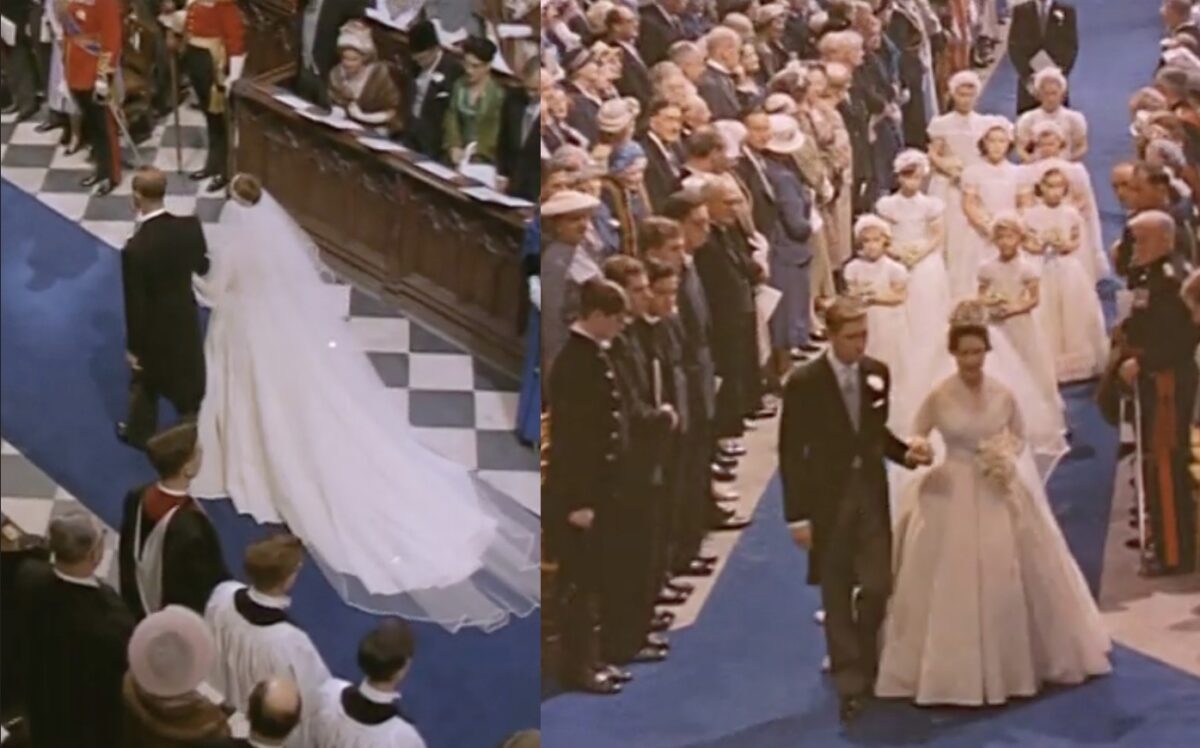 Вуаль длиной до собора: изумительное свадебное платье принцессы Маргарет позаимствовала другая королевская особа