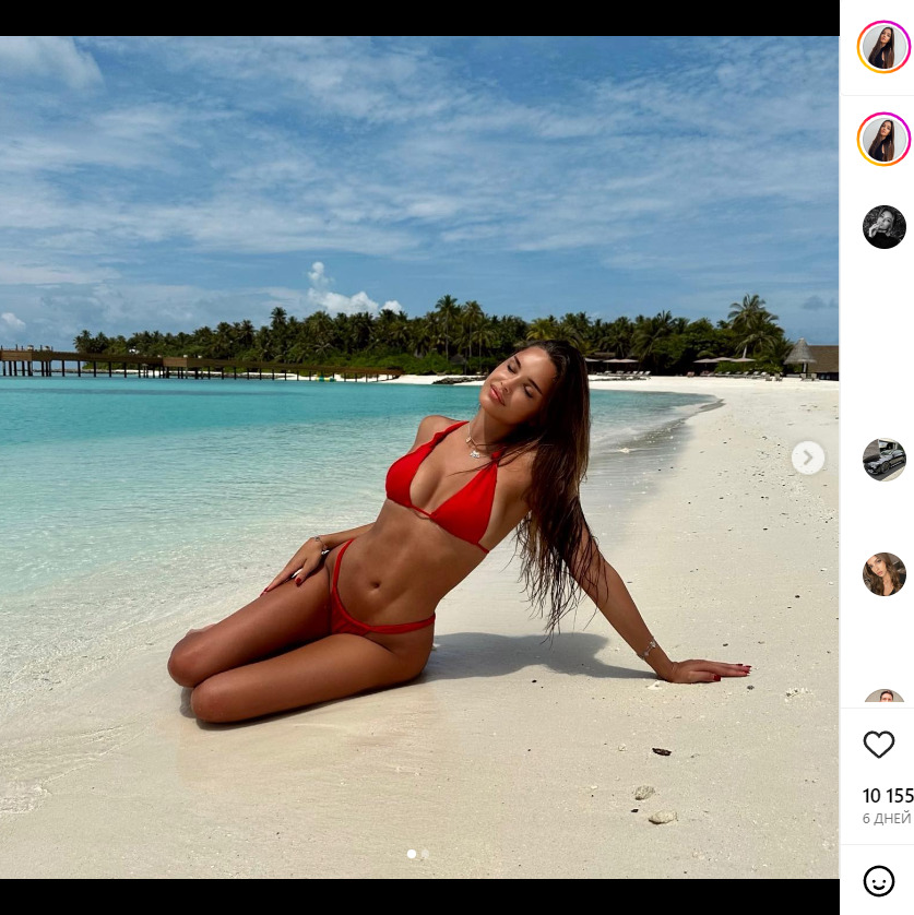 «Красивая дикарка»: экс-гимнастка Севастьянова сверкнула манящими прелестями на пляже