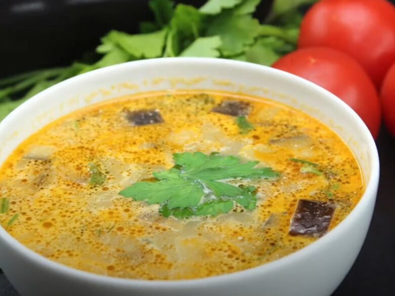 Просто рецепт вкусного супчика с баклажанами, как в ресторане